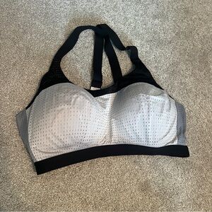 Victoria's Secret Black and Gray Mesh Sports Bra